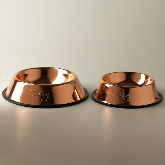 PAW Food Bowls - Single Copper Style - 18cm - Stainless Steel (304)