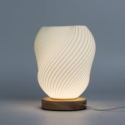 Shell Twisted New Wave Lamp - USB - 3 settings
