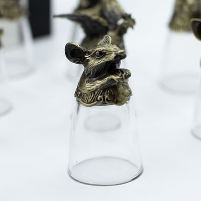 Gift Set of 12 Shot Glasses (25ml) - Forest & Mystical Creatures