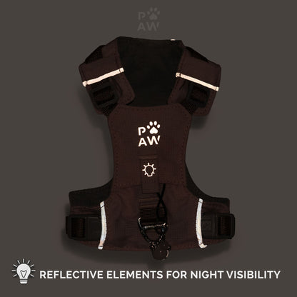 PAW - S (4-8Kg) Dog Step-in Guardian Harness with Reflective Mesh - Lavender - Amethyst Charm