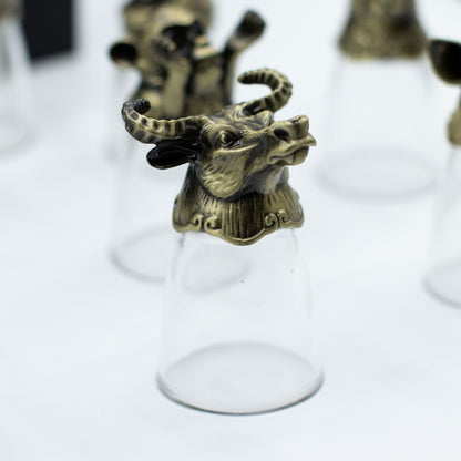Gift Set of 12 Shot Glasses (25ml) - Forest & Mystical Creatures