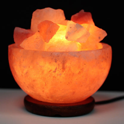 Himalayan Salt Fire Bowl and Chunks - 15cm x 9cm