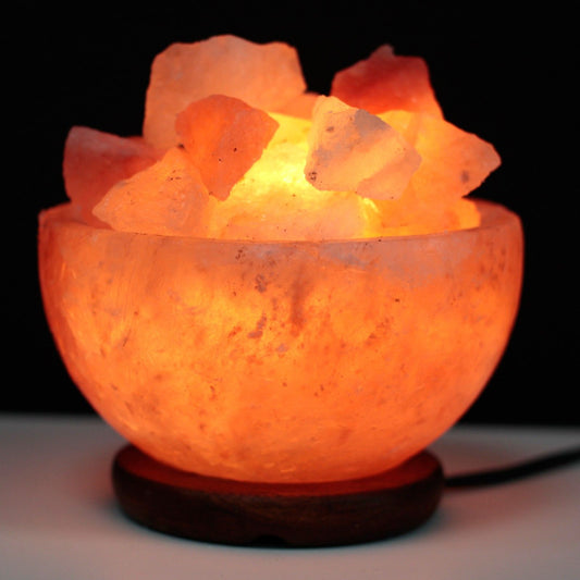 Himalayan Salt Fire Bowl and Chunks - 15cm x 9cm
