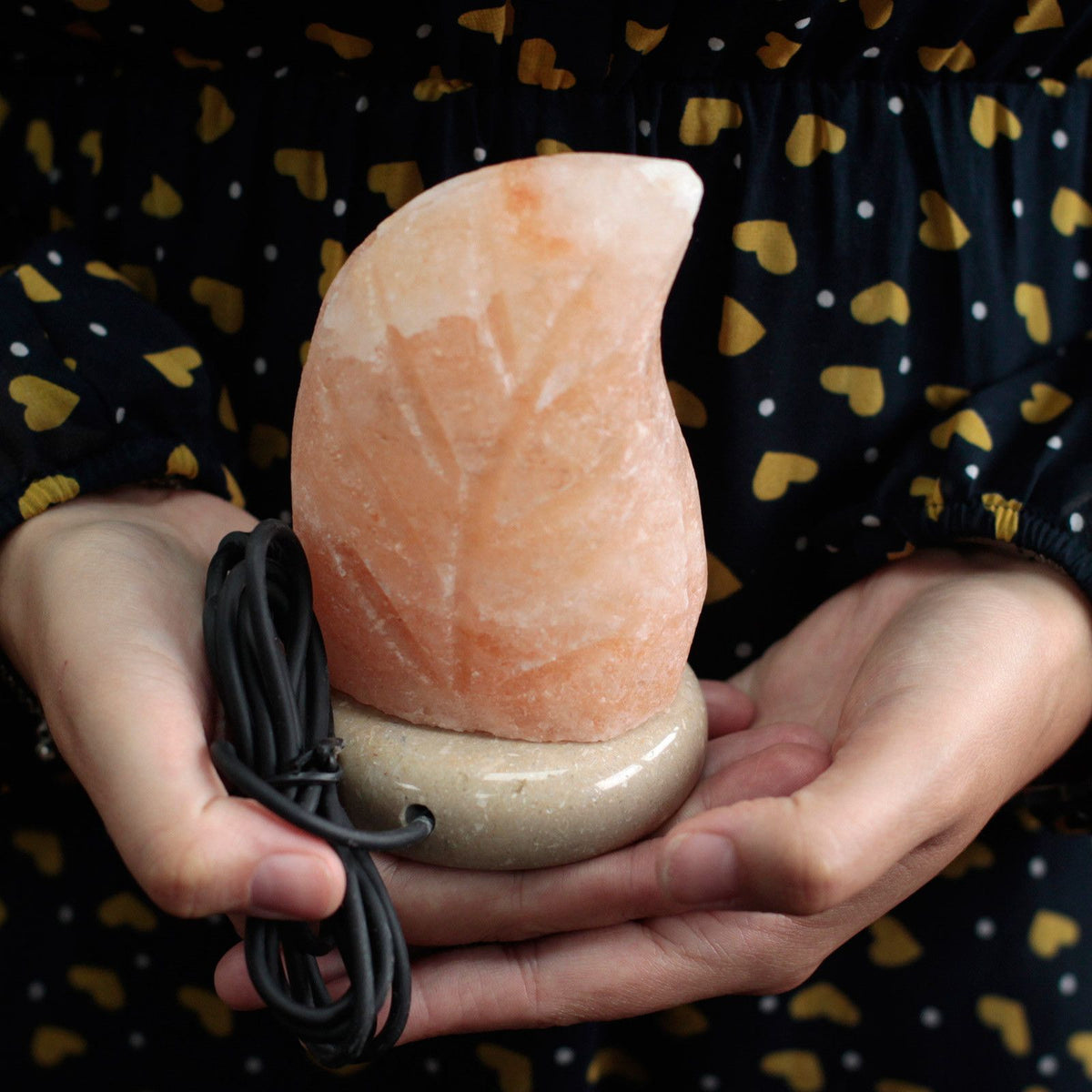Multicolour Leaf Shaped USB Himalayan Salt Lamp
