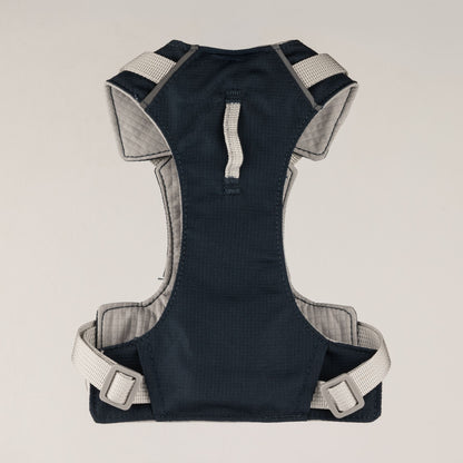PAW - S (4-8Kg) Dog Step-in Guardian Harness with Reflective Mesh - Rock Grey - Black Obsidian Charm
