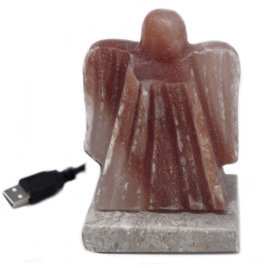 Multicoloured USB Himalayan Salt Lamp - Angel Shaped