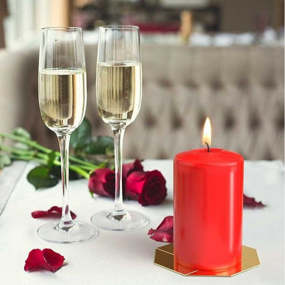Set of 4 Pillar Candles  50mm - Ivory