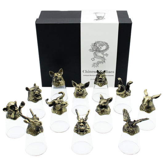 Gift Set of 12 Shot Glasses (25ml) - Forest & Mystical Creatures