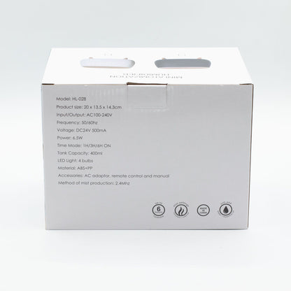 Futuristic Ribbed Aroma Diffuser with Colour-Changing Light