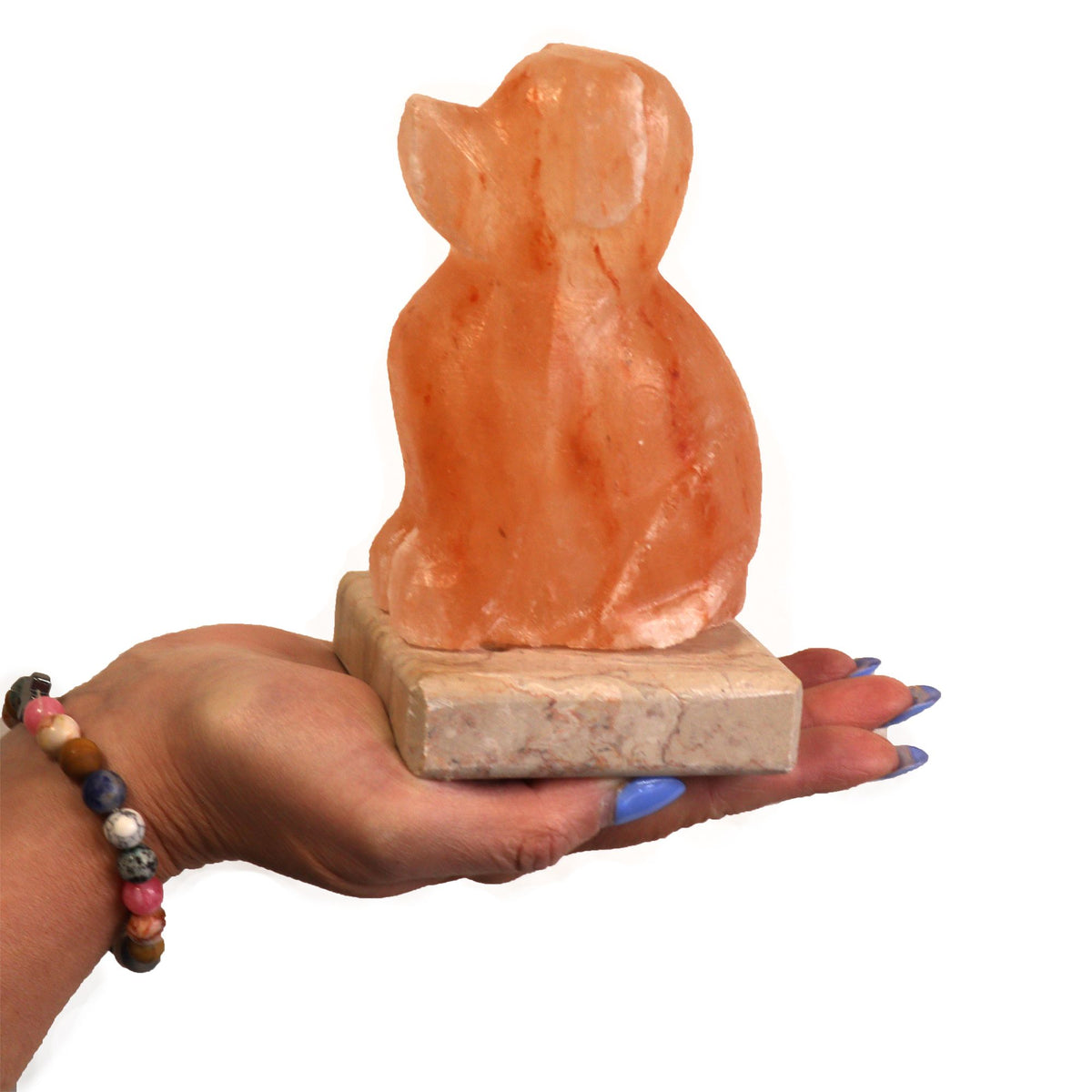 USB Dog Shaped Multicolour Himalayan Salt Lamp