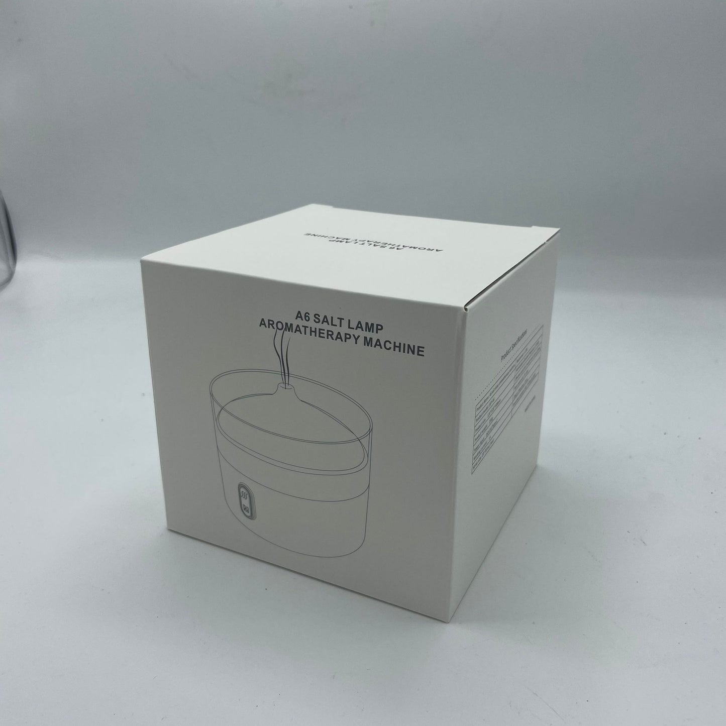 Himalayan Salt Aroma Diffuser - Night Light - USB-C - Flame Effect (salt included)