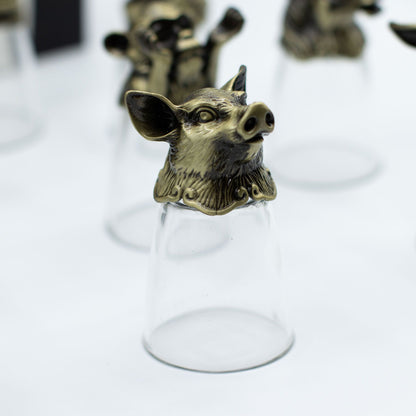 Gift Set of 12 Shot Glasses (25ml) - Forest & Mystical Creatures