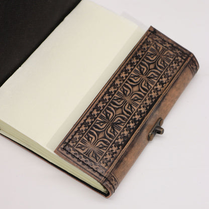 Hamsa - Esoteric Notebook - Antique Grey - 200 pages  Stitch Edge- 17.5x12.5x3cm