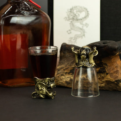Gift Set of 12 Shot Glasses (25ml) - Forest & Mystical Creatures