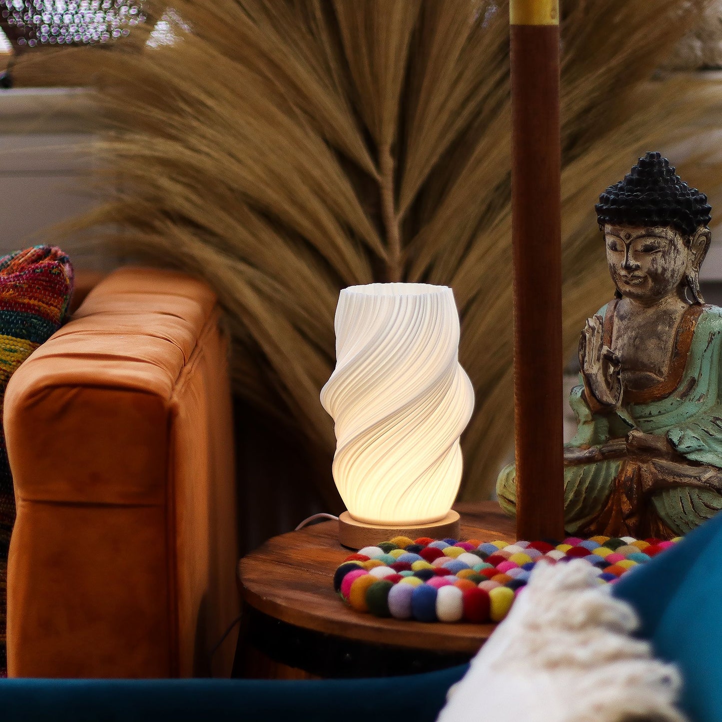 Cloud Twisted New Wave Lamp - USB - 3 settings