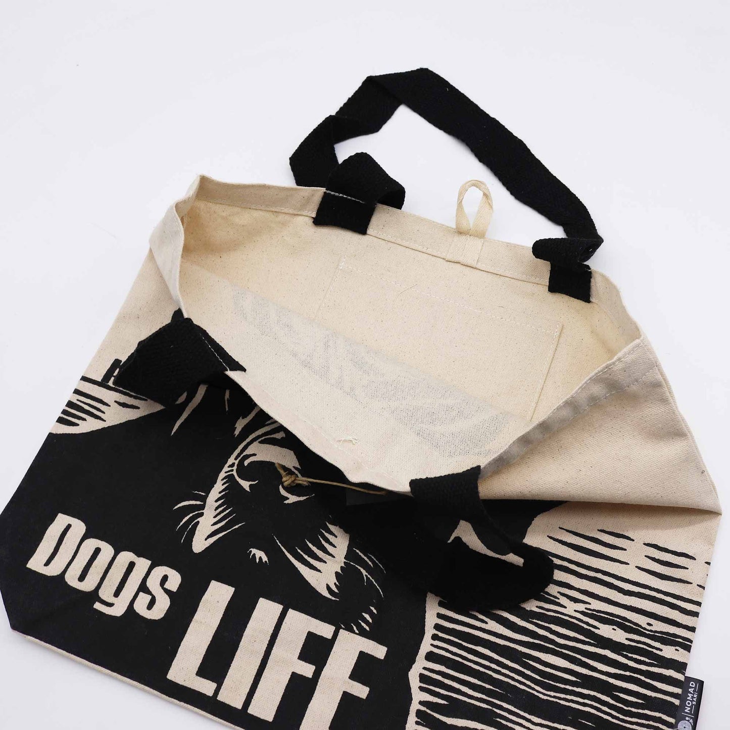 Iconic Classic Tote Bag - It's a Dogs Life - White