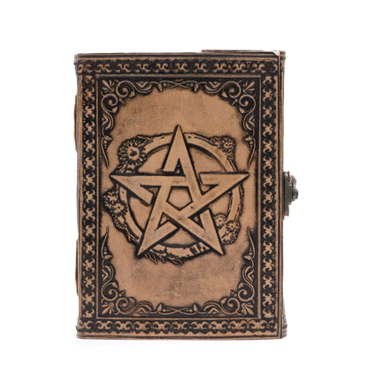 Pentacle - Esoteric Notebook - Antique Grey - 200 pages Stitch Edge- 17.5x12.5x3cm