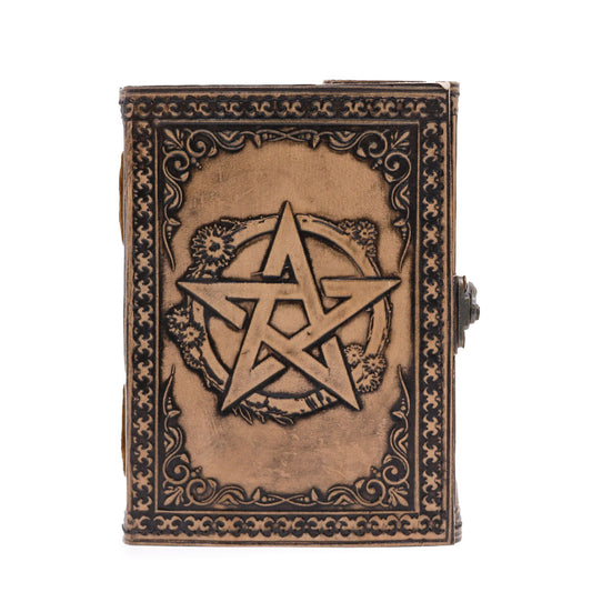 Pentacle - Esoteric Notebook - Antique Grey - 200 pages Stitch Edge- 17.5x12.5x3cm