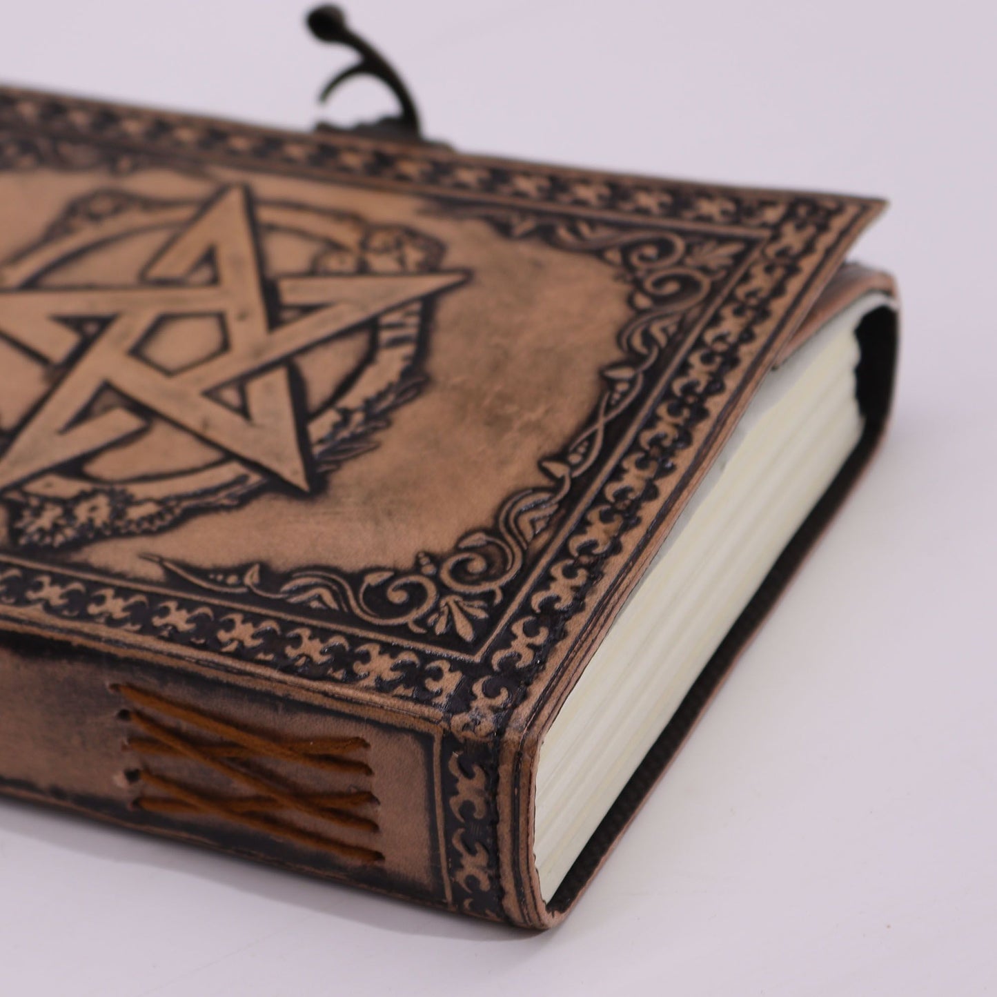 Pentacle - Esoteric Notebook - Antique Grey - 200 pages Stitch Edge- 17.5x12.5x3cm