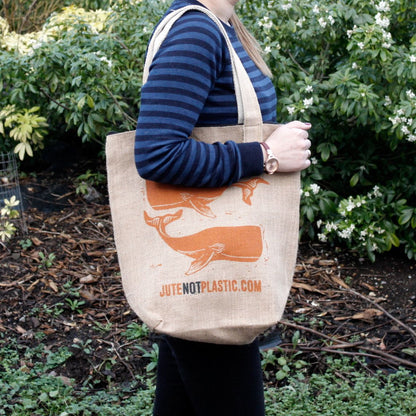 Two Whales Shopping Tote
