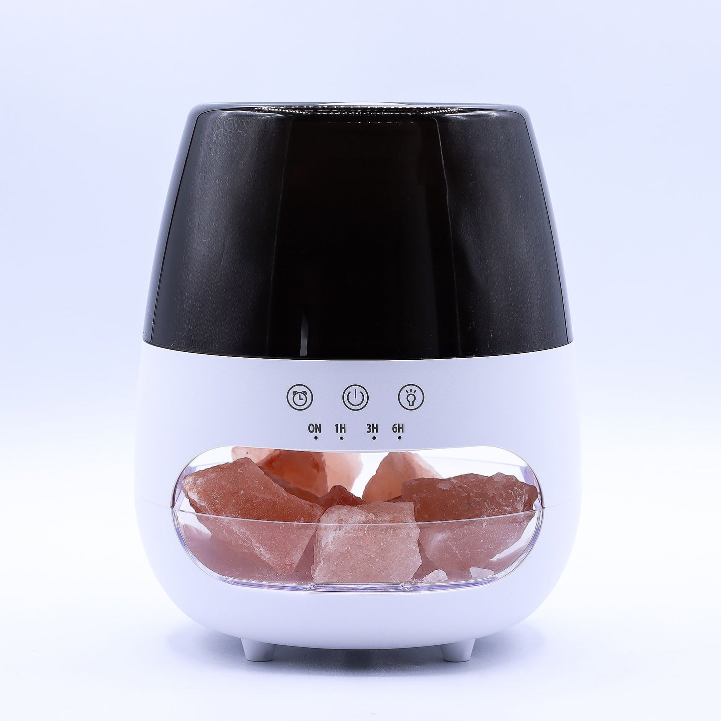 Salt Stone Flame Effect Aroma Diffuser  - White USB - Colour Change and Timer