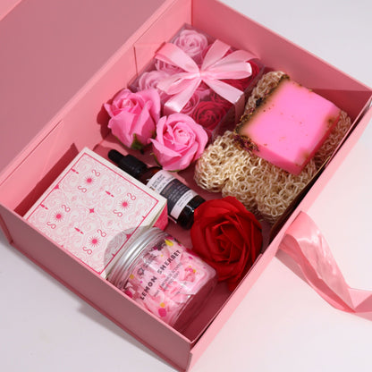 Flat Pack Gift Box - Large  (28.2x20.2x9.2cm) - Red