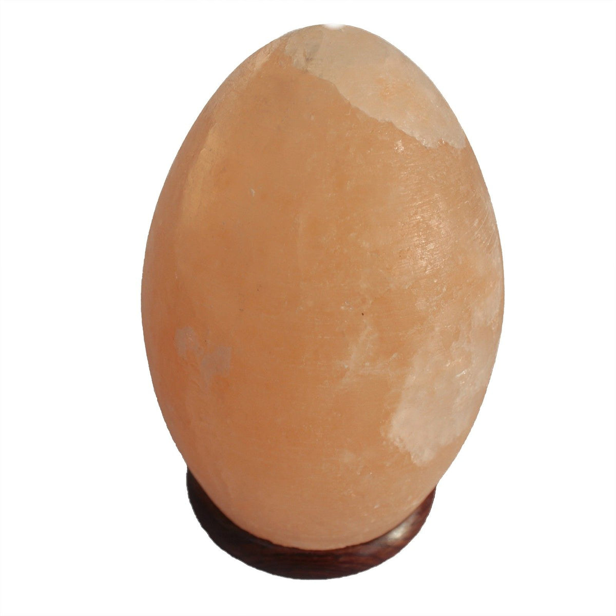 Himalayan Salt Lamp - Egg Shaped - Wooden Base