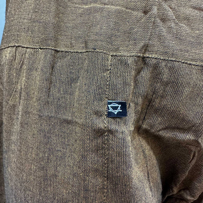 Yoga and Festival Pants - Thai Fisherman  Mandala Mantra on Orange