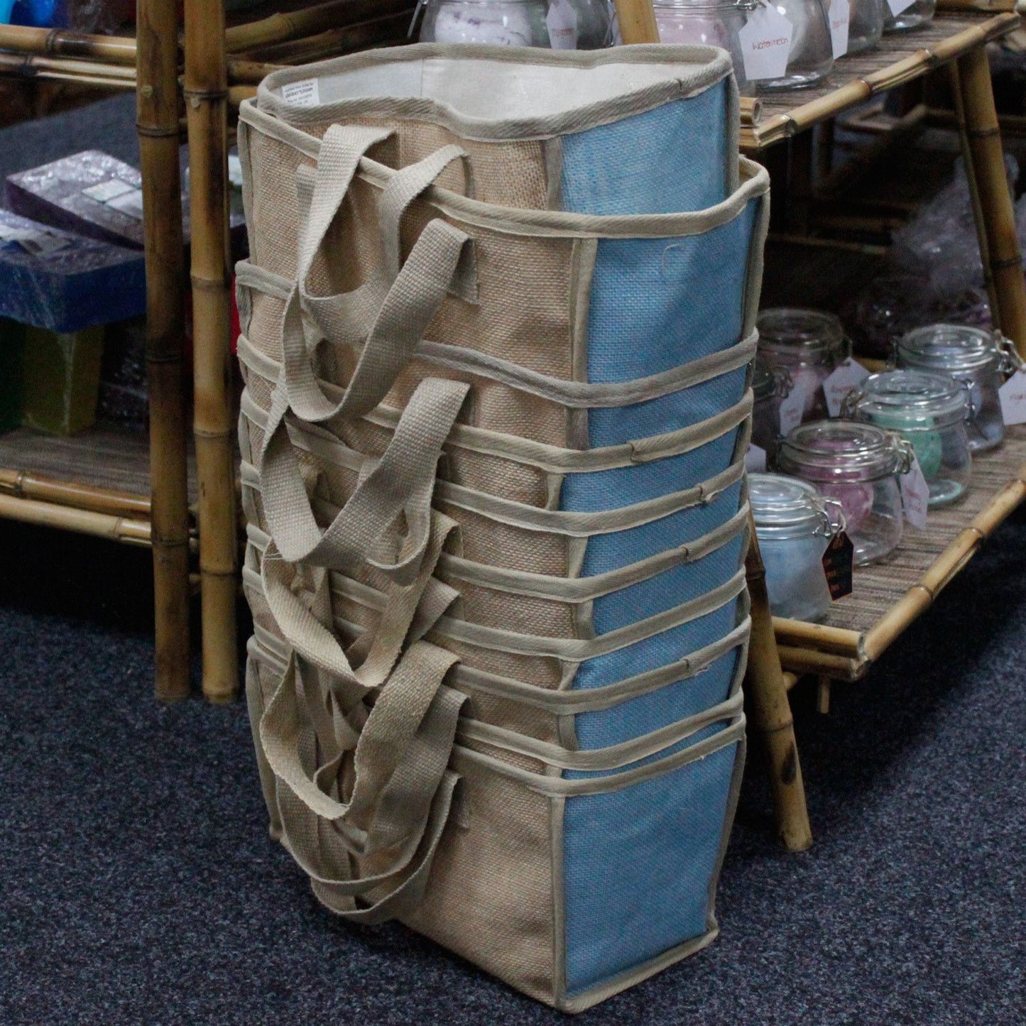 Large Shopping Basket - 33x18x20cm - Olive