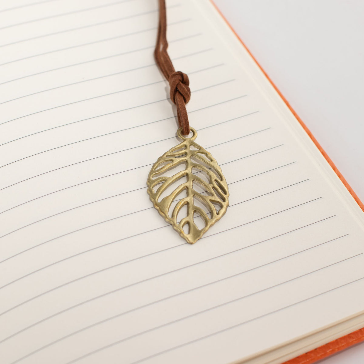 A5 Intention Note Book - LCD Wipe Screen - Orange Leather Effect - 80 Leafs