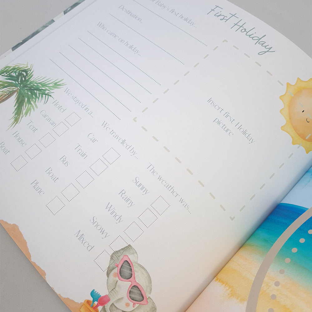 Baby Memory Book - Baby's First Year - First Year Milestones