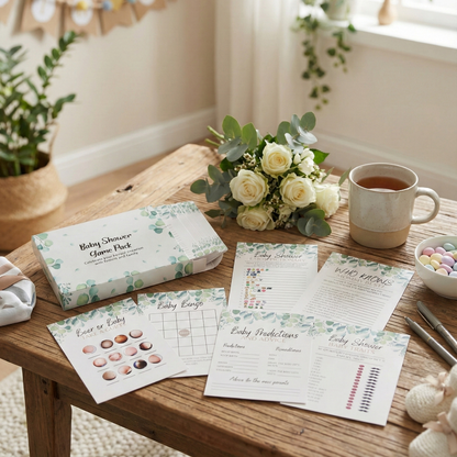 Baby Shower Games Bundle - 6 Game Bundle
