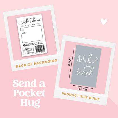 WishStrings Pocket Hug – There is Always a Reason to Smile | Thoughtful Token of Positivity | Thinking of You Gift | Cheer Up Keepsake | Letterbox Hug