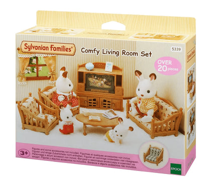 Sylvanian Families Comfy Living Room Set Furniture Playset for Ages 3+