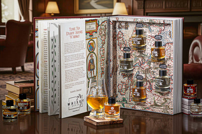 Whisky Gift Set - The Book of Scotch Whisky – Whisky Tasting Gift Set with 5 Single Malt Miniatures