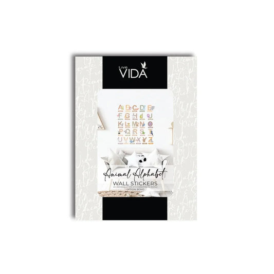 Live Vida Alphabet Nursery Wall Stickers with Animal Figures 26 pcs