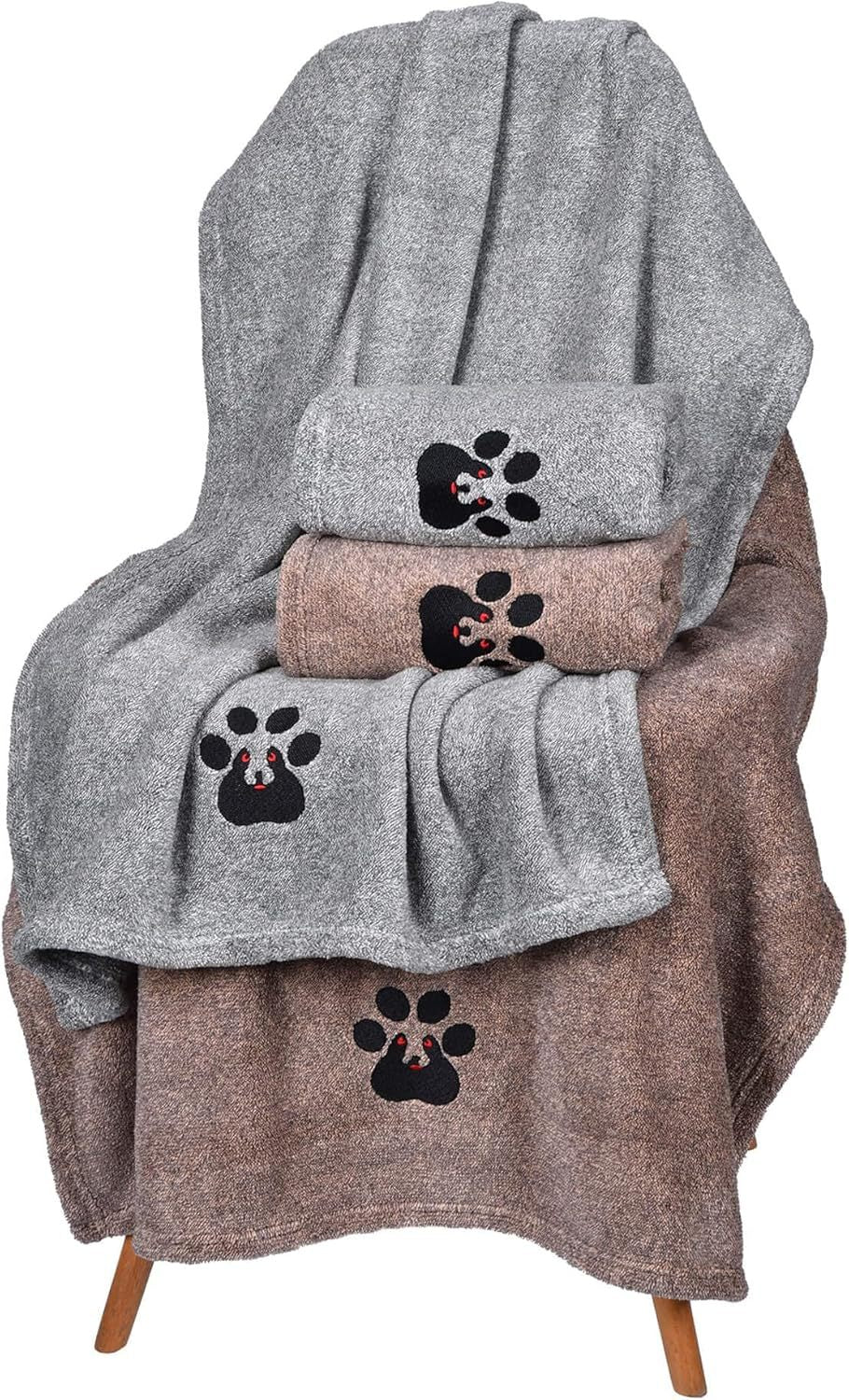 Super Absorbent Dog Bath Towels - Fast Drying Soft Microfiber Towel For Dogs And Cats