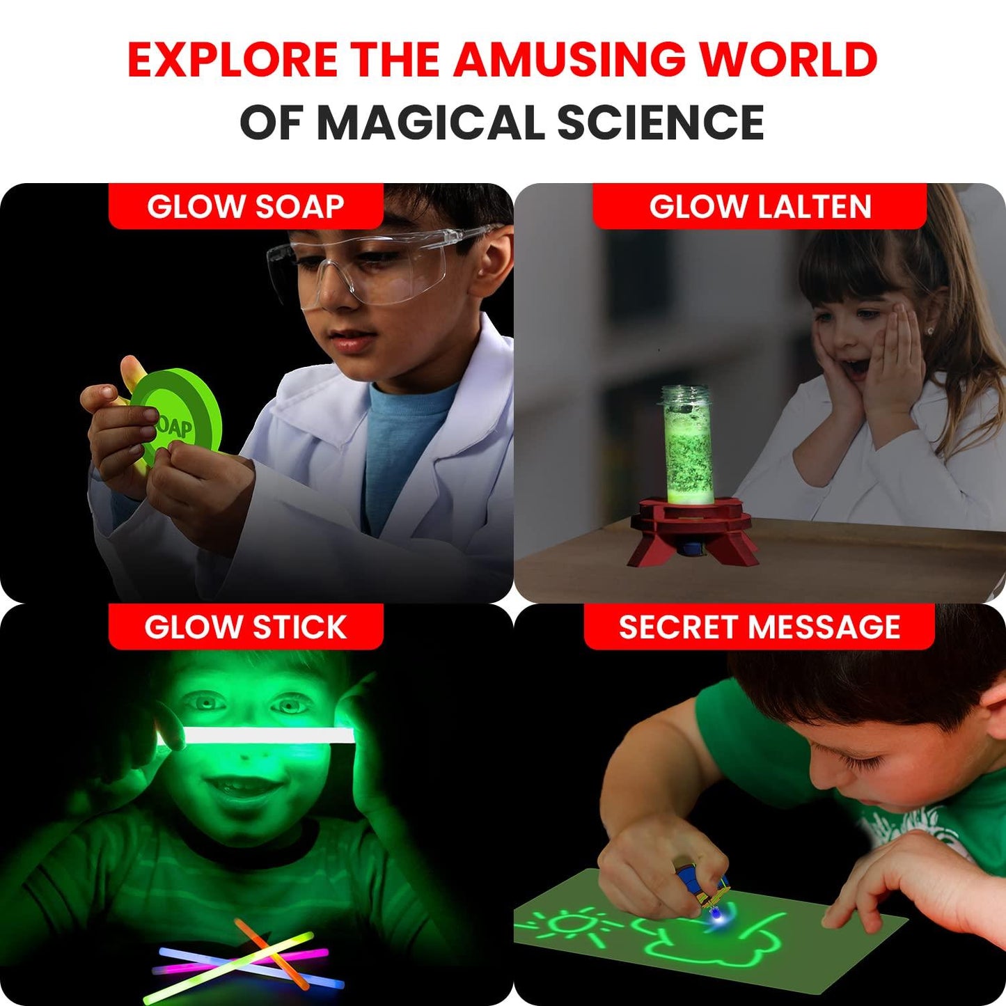 Smartivity Glow In The Dark Kit with 20 Glowsome Experiments