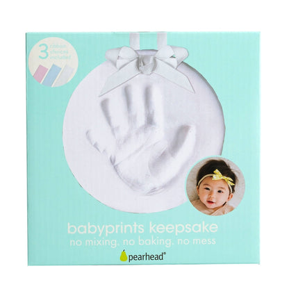 Babyprints Keepsake Hand / Foot Print Hanging Ornament, White