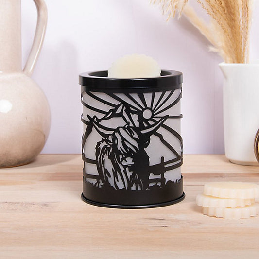 Lesser & Pavey Christmas Desire Highland Cow Festive Aroma Table Lamp