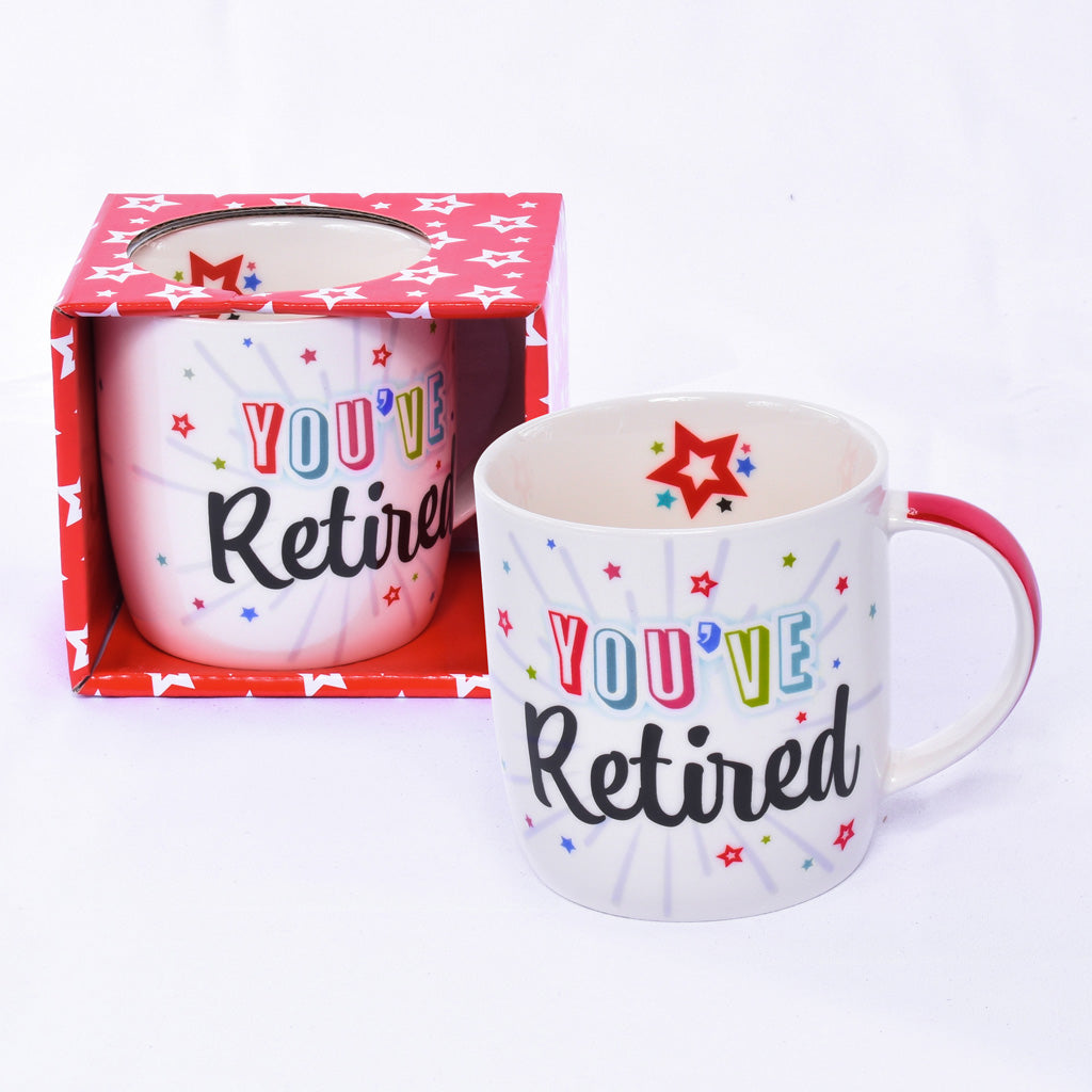 'You've Retired Mug BOXED