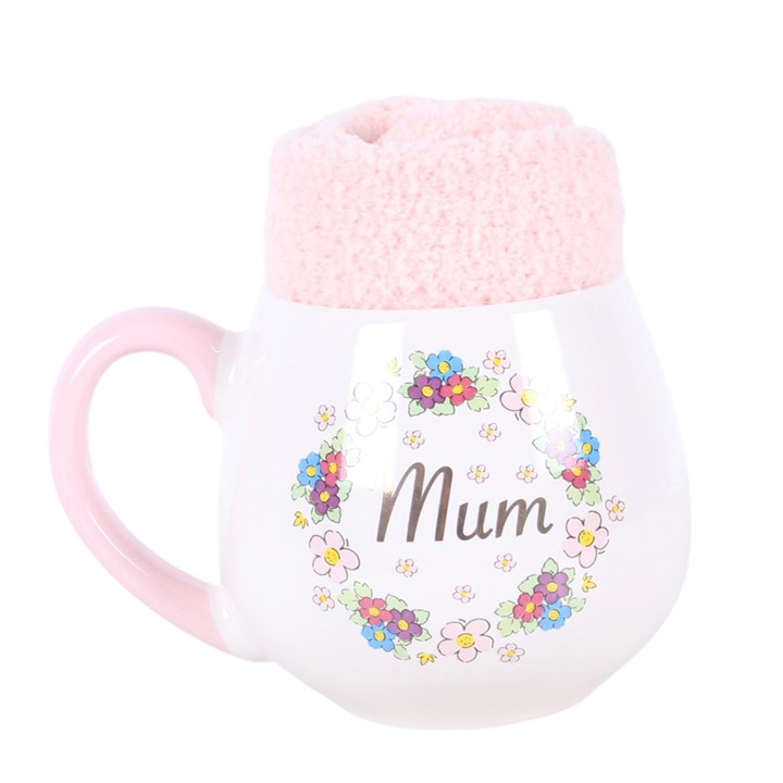 The Floral Edit Mum Mug and Socks Set