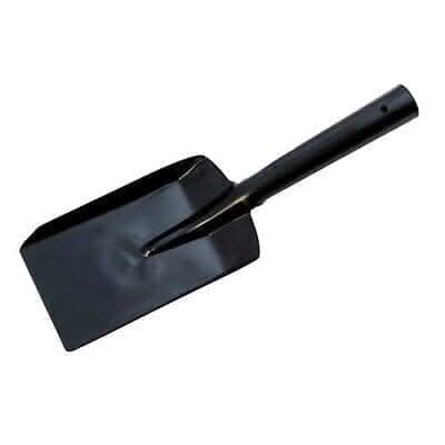 5'' Coal Shovel Black Metal Fireplace Contractor Spade Pet Dog Scoop Garden Home