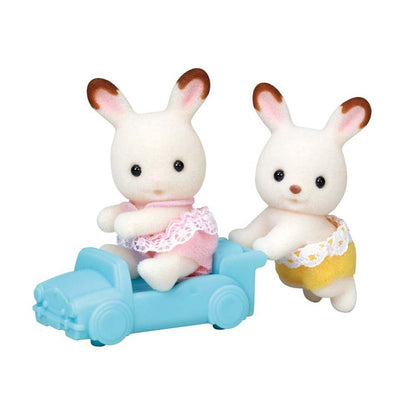 Sylvanian Families Chocolate Rabbit Twins Toy Playset for Age 3 and Up