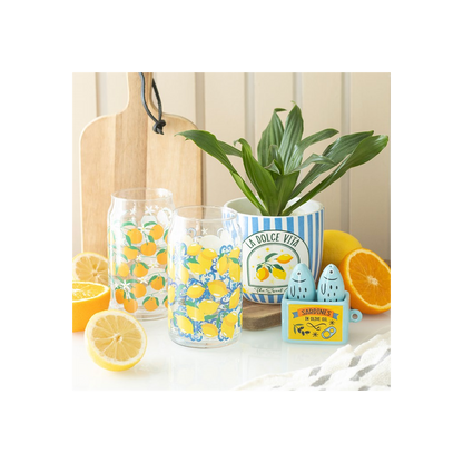 Blue Striped La Dolce Vita Plant Pot
