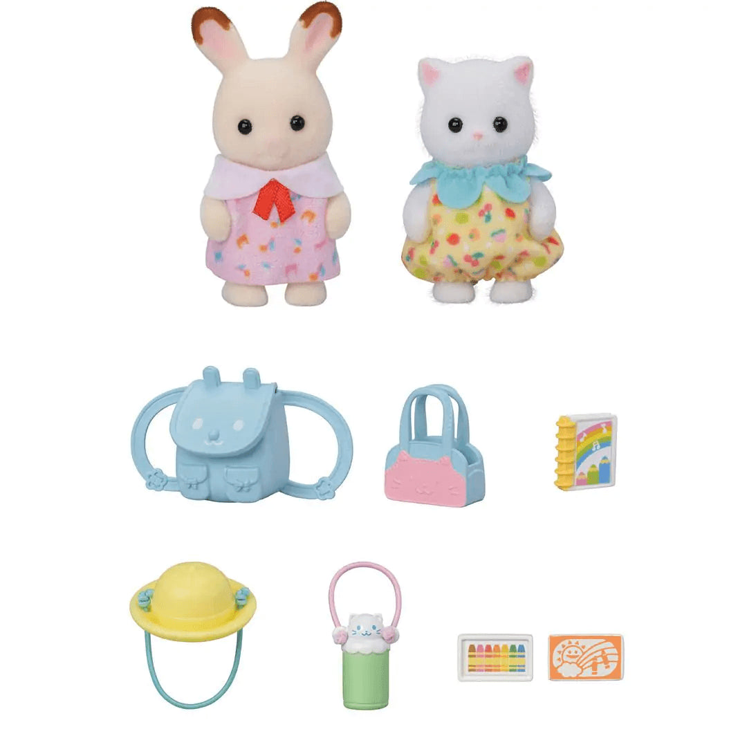 Sylvanian Families Nursery Friends - Walk Along Duo for Ages 3 and Up