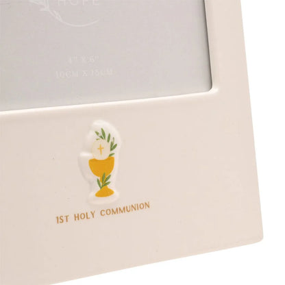Faith & Hope Ceramic Frame 6'' x 4'' - Communion