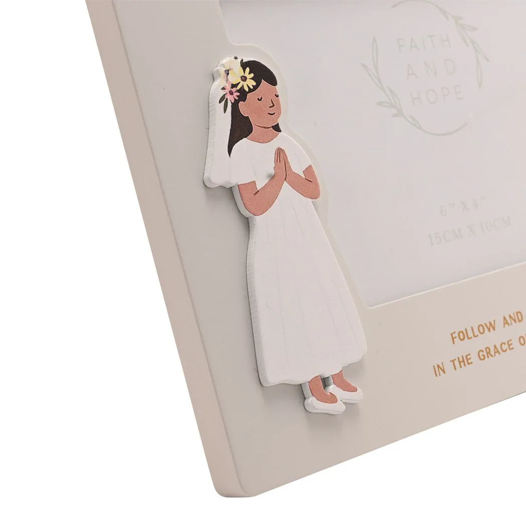 Faith & Hope Photo Frame 6'' x 4'' - Confirmation Girl