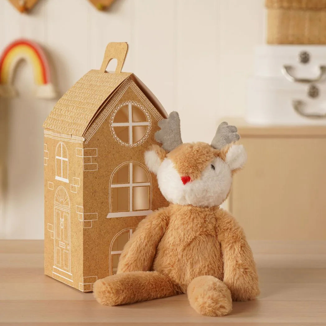 Rudolph The Plush Long Leg Light Brown Reindeer 30cm