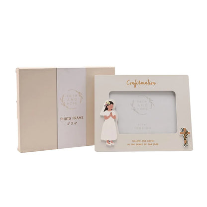 Faith & Hope Photo Frame 6'' x 4'' - Confirmation Girl